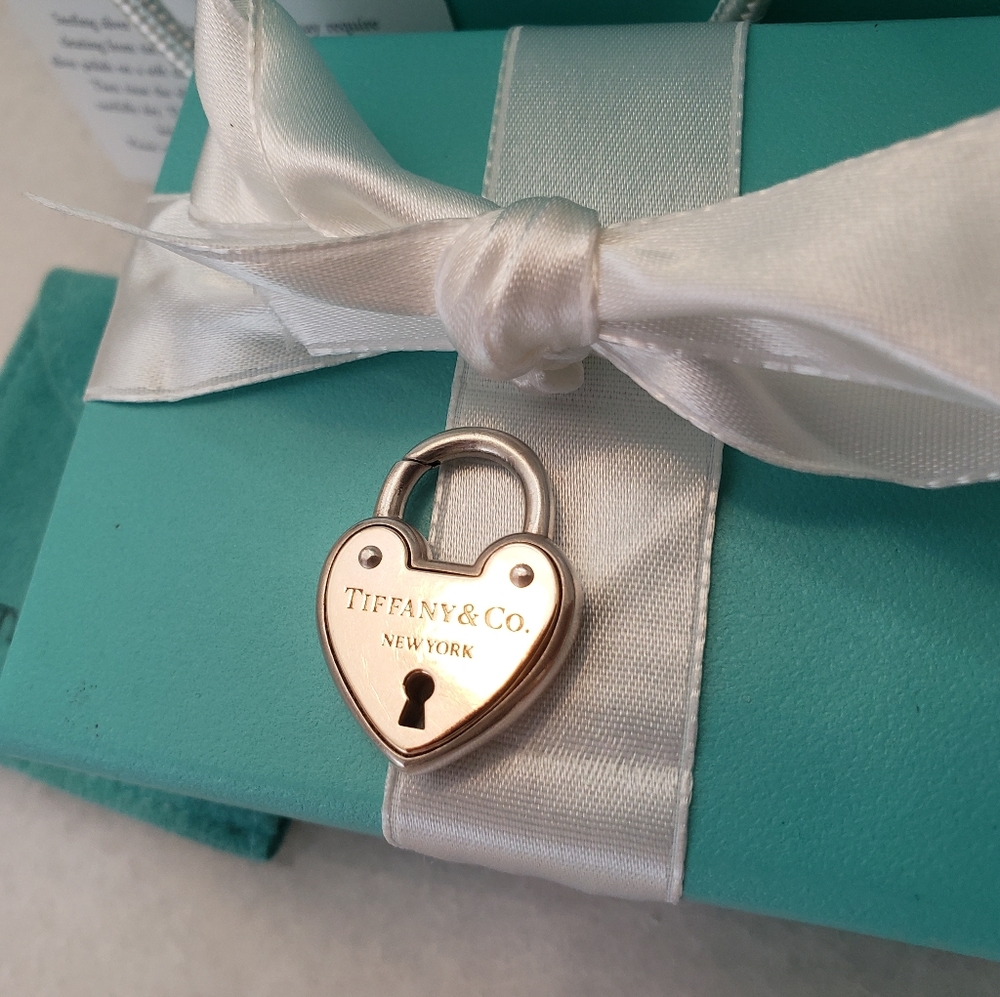 Tiffany & Co Silver And Gold Heart Lock Charm